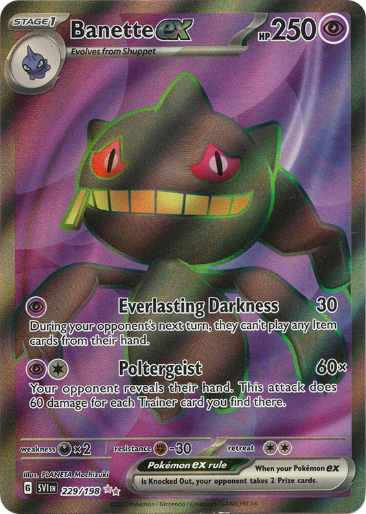 Banette ex - 229/198 - Scarlet & Violet Base