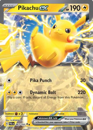 Pikachu ex - 63/193 - Paldea Evolved