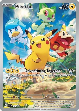 Pikachu - 027 - SV: Scarlet & Violet Promo Card