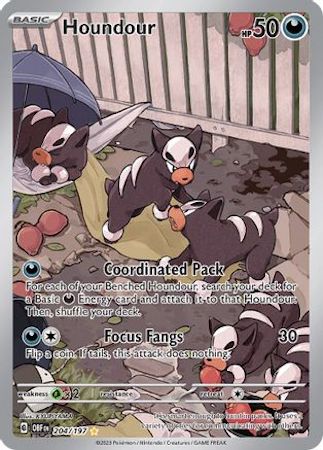 Houndour - 204/197 - Obsidian Flames