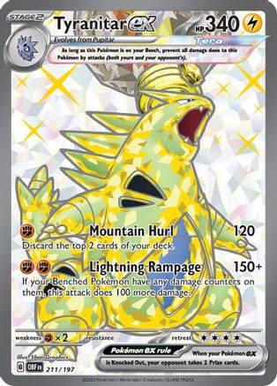 Tyranitar ex - 211/197 - Obsidian Flames