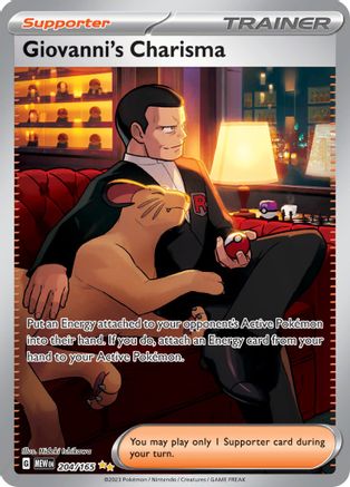 Giovanni's Charisma - 204/165 204 - SV Scarlet & Violet 151 Holofoil