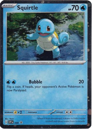 Squirtle - 048 (Cosmos Holo) 48 - SV Scarlet & Violet Promo Cards Holofoil