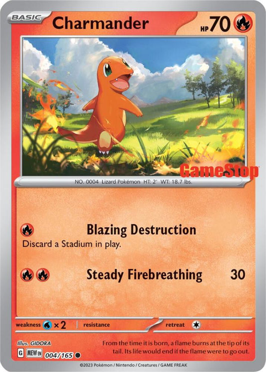 Charmander - 004/165 (GameStop Exclusive)