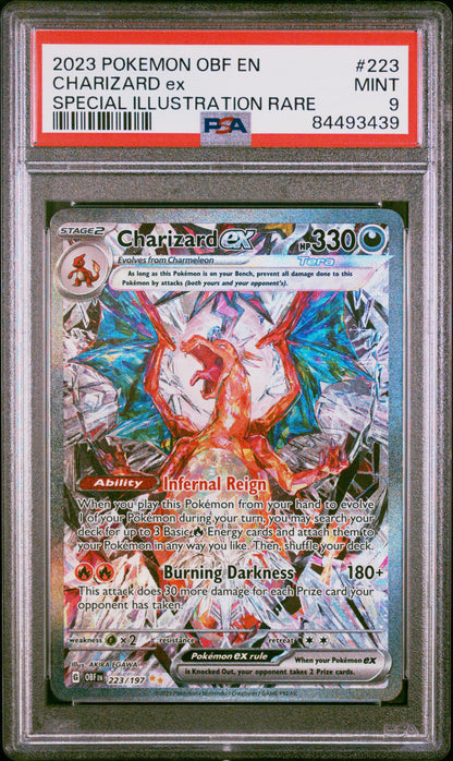 2023 Pokemon Obsidian Flames #223 Charizard Ex Special Illustration Rare PSA 9