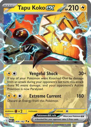 Tapu Koko ex - 068/182 -  Paradox Rift