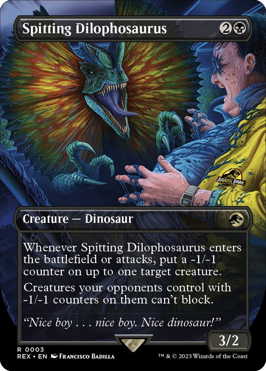 Spitting Dilophosaurus Borderless