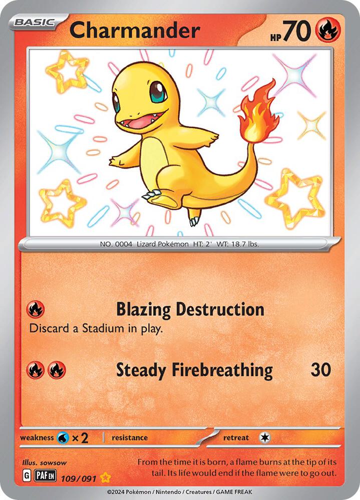 Charmander - 109/091 - Paldean Fates