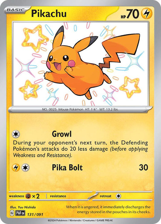 Pikachu - 131/091 - Paldean Fates