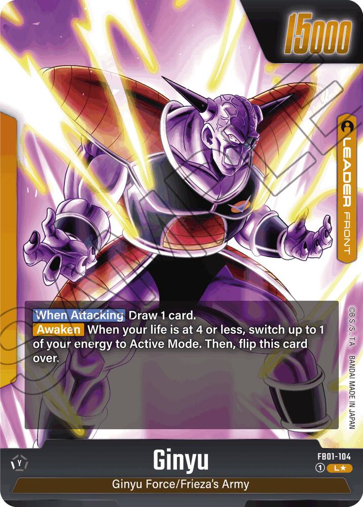 Ginyu - FB01-104 (Alternate Art) (Back)