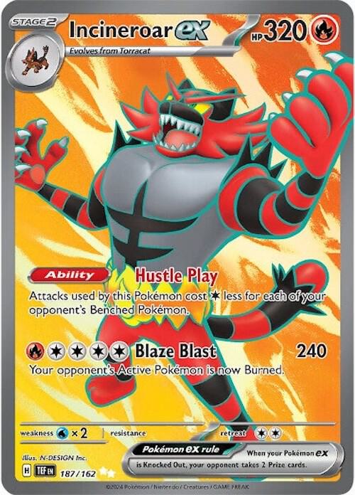 Incineroar ex - 187/162 - Temporal Forces