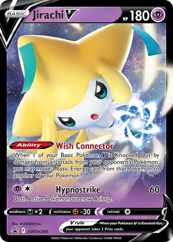 Jirachi V - 299 - SWSH: Sword & Shield Promo Card