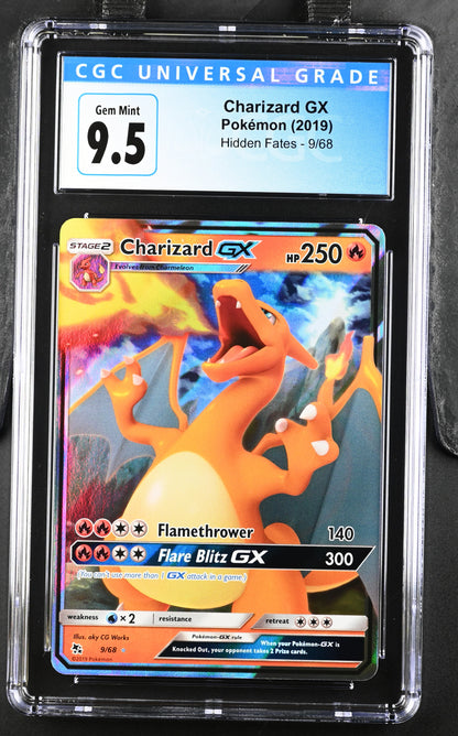 2019 Hidden Fates #9/68 Charizard GX CGC 10