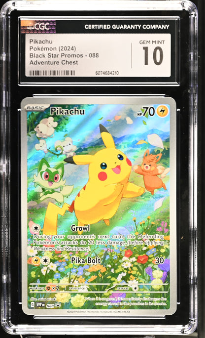 2024 Black Star Promos #088 Pikachu CGC 10