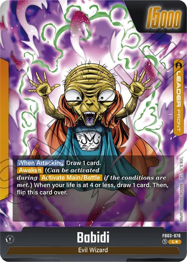 Babidi // Majin Buu - FB03-078 (Alternate Art) (Back)