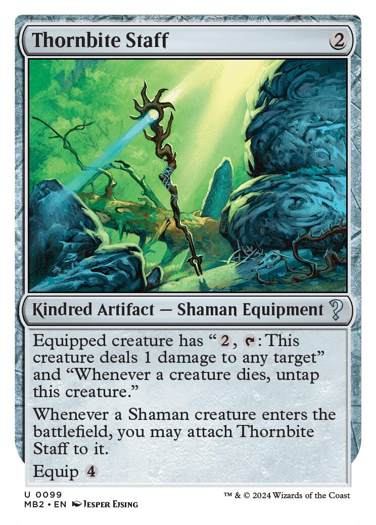 Thornbite Staff (White Border)