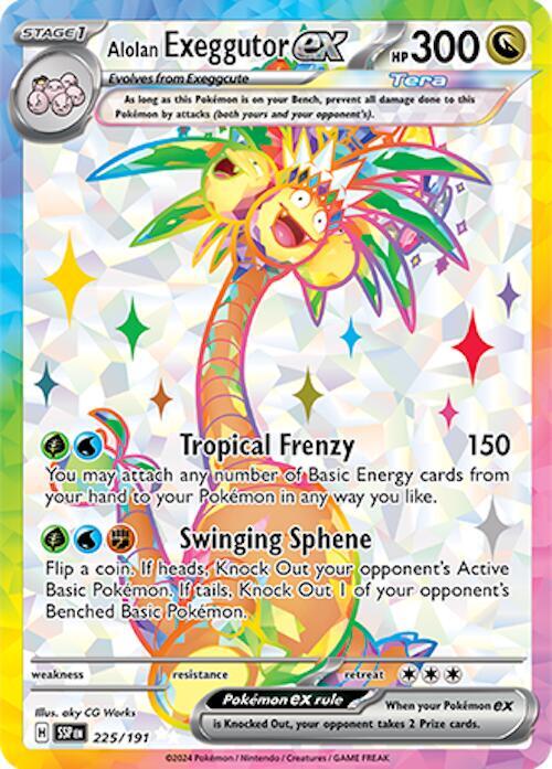 Alolan Exeggutor ex - 225/191 - Surging Sparks