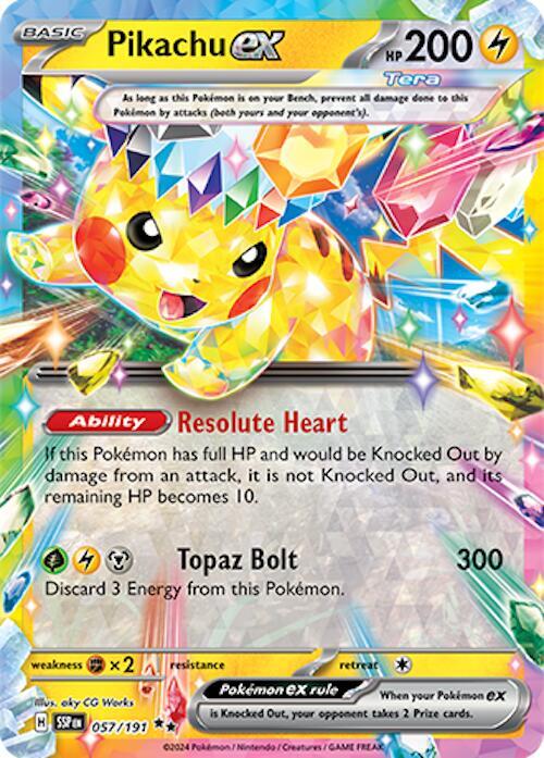 Pikachu ex - 057/191 - Surging Sparks