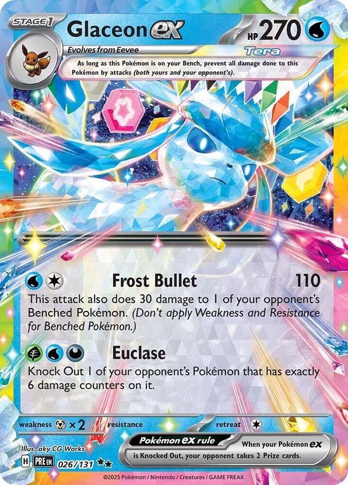 Glaceon ex - 026/131 - SV: Prismatic Evolutions