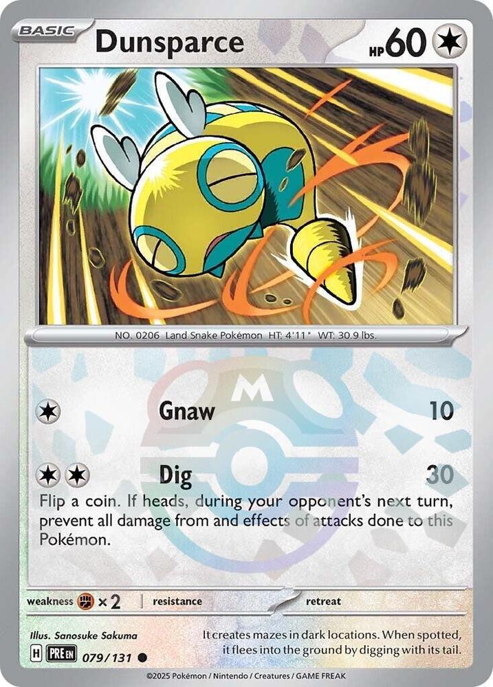 Dunsparce (Master Ball Pattern) - SV: Prismatic Evolutions