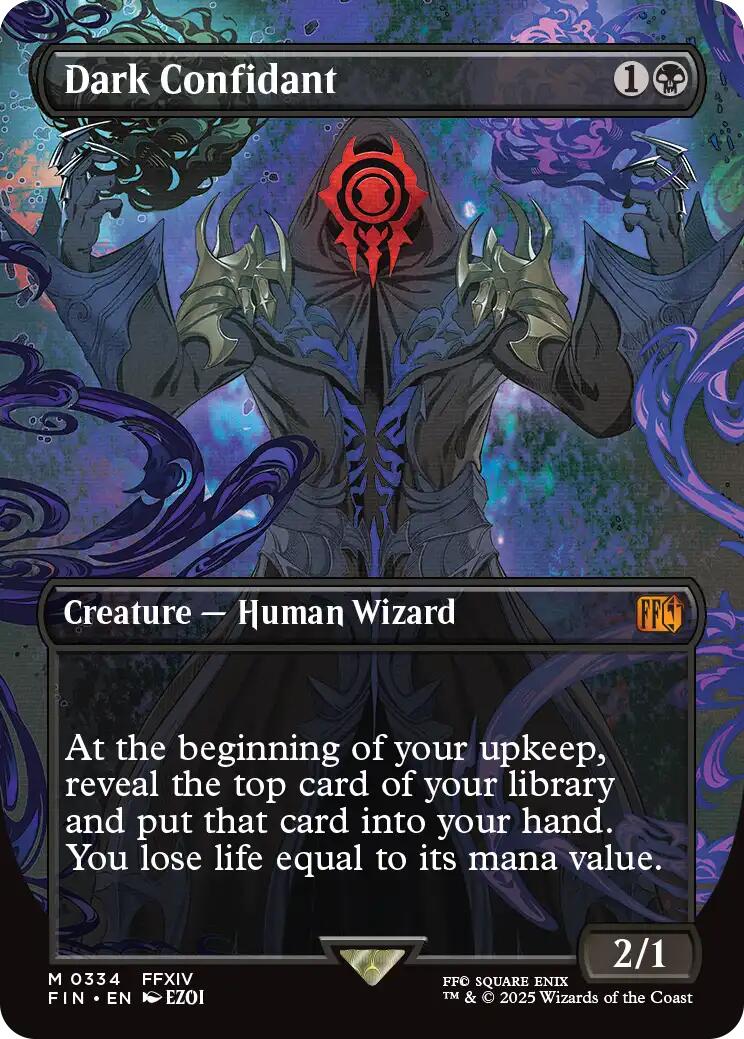 Dark Confidant (Borderless) [FIN - 334]