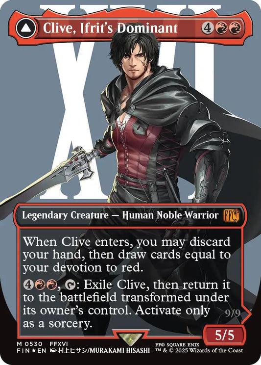 Clive, Ifrit's Dominant (Borderless) (Surge Foil) (0530) [FIN - 530]
