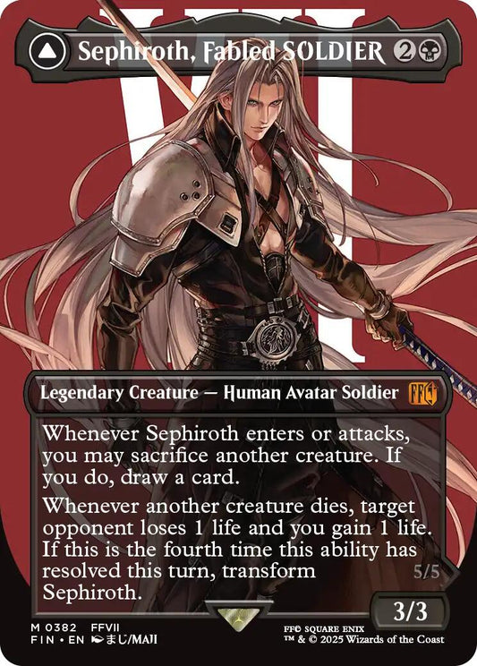 Sephiroth, Fabled SOLDIER (0382) (Borderless) [FIN - 382]
