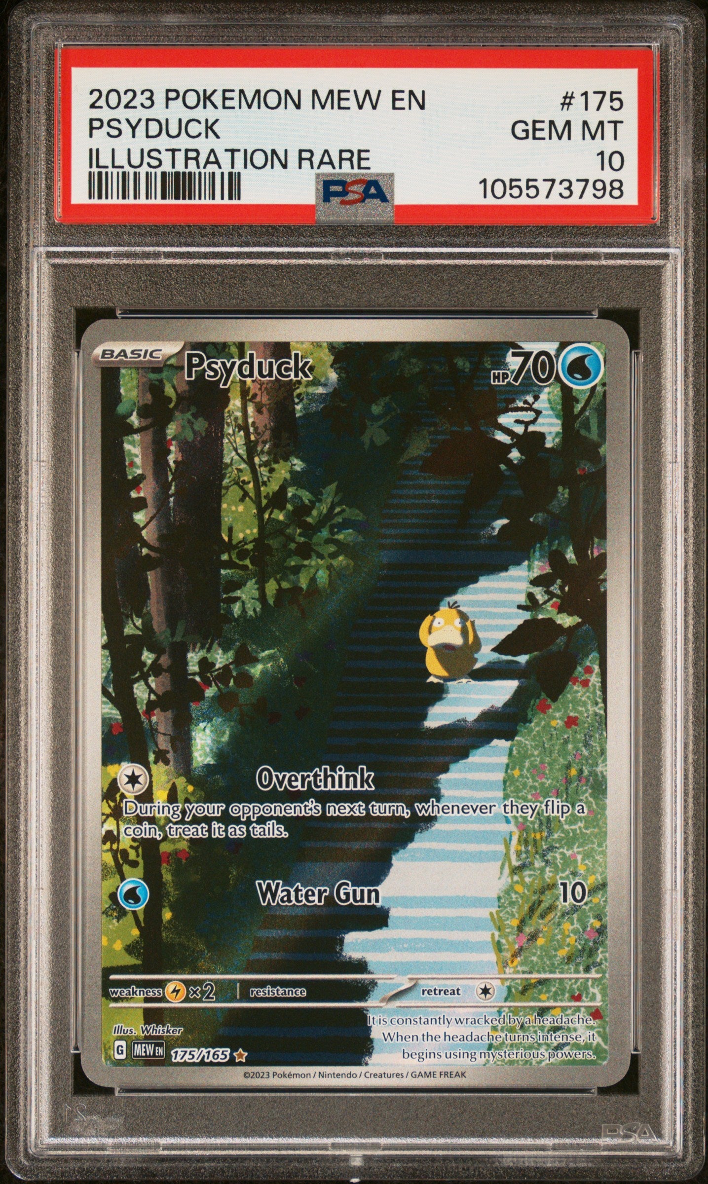 2023 Pokemon Mew En-151 #175 Psyduck Illustration Rare PSA 10