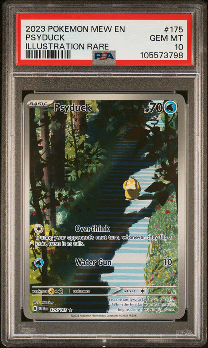2023 Pokemon Mew En-151 #175 Psyduck Illustration Rare PSA 10