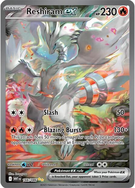 Reshiram ex - 166/086 [WHT - 168/086]