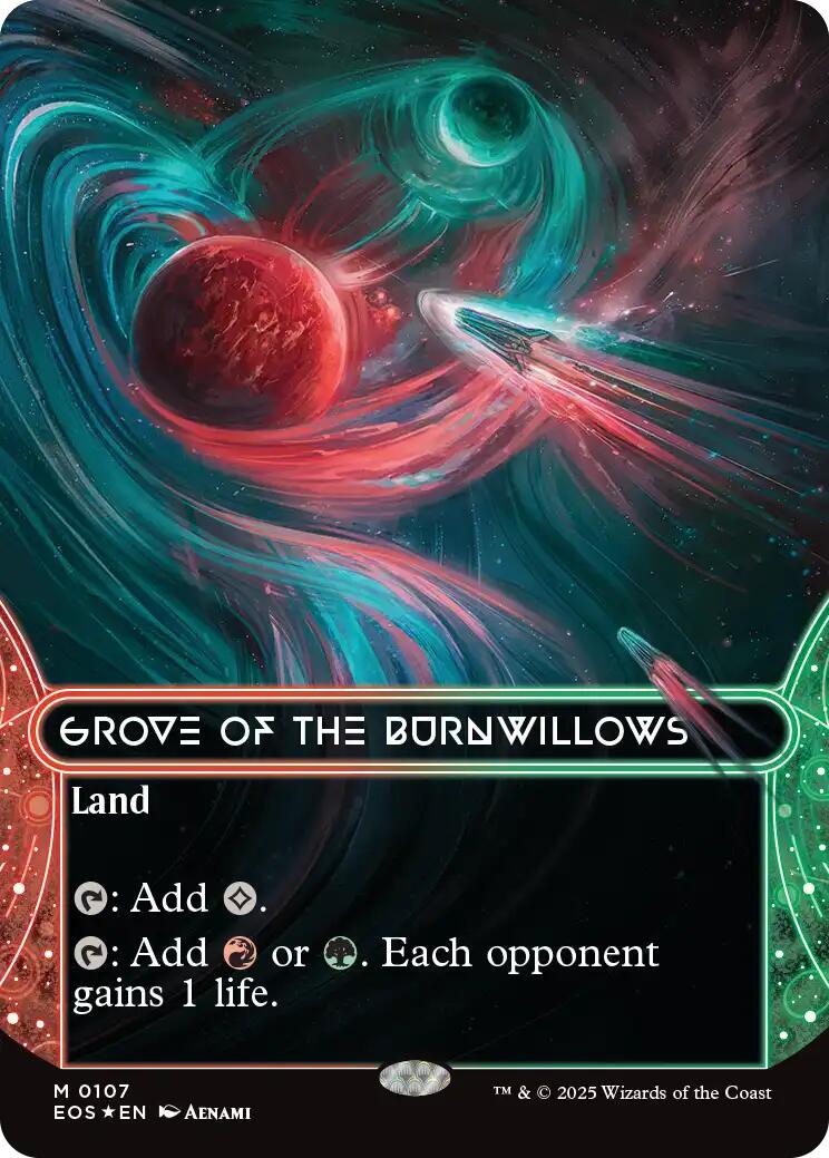 Grove of the Burnwillows (0107) (Borderless) (Galaxy Foil) [EOS - 107]