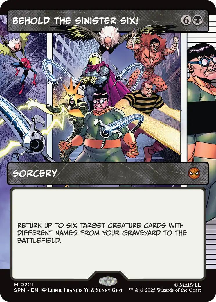 Behold the Sinister Six! (Borderless)