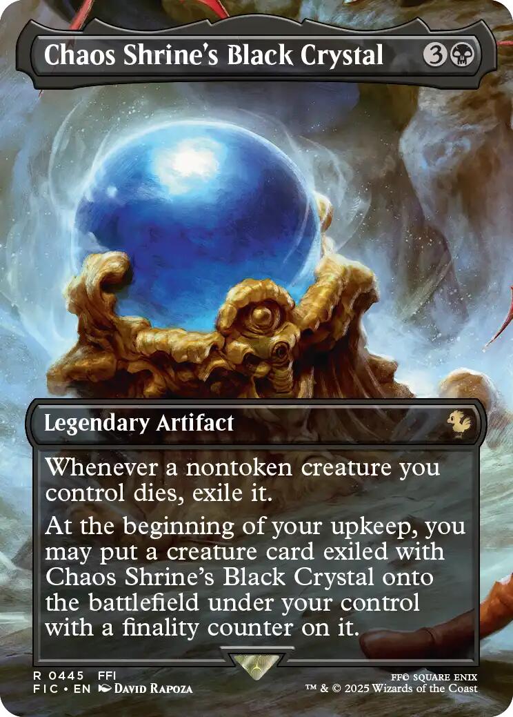 Chaos Shrine's Black Crystal (Borderless)