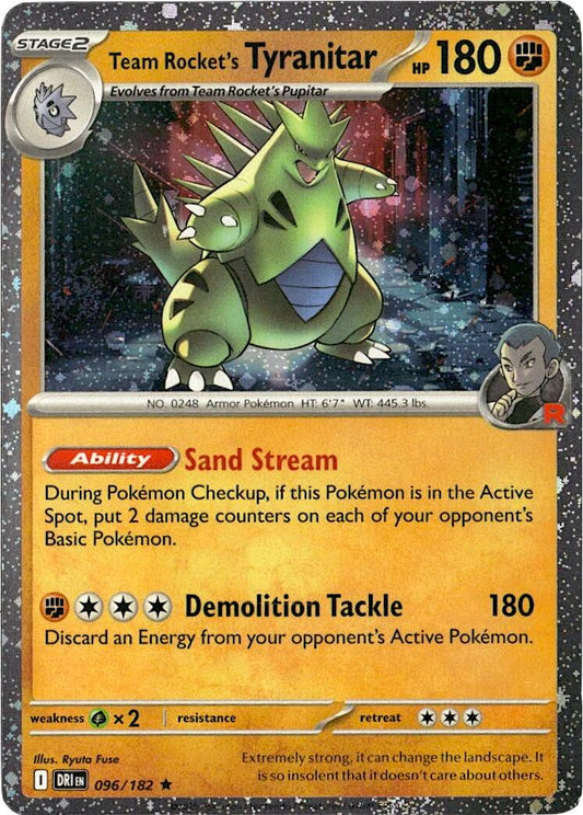 Team Rocket's Tyranitar - 096/182 (Cosmos Holo)