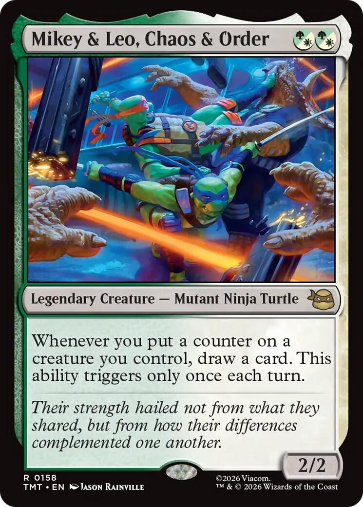 Mikey & Leo, Chaos & Order