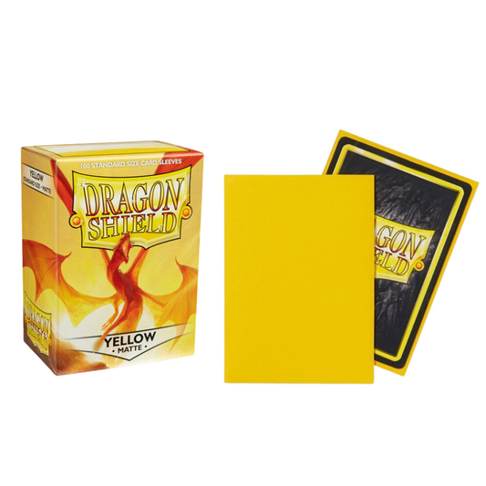 Dragon Shield Matte Card Sleeves Standard Size Yellow (100ct)