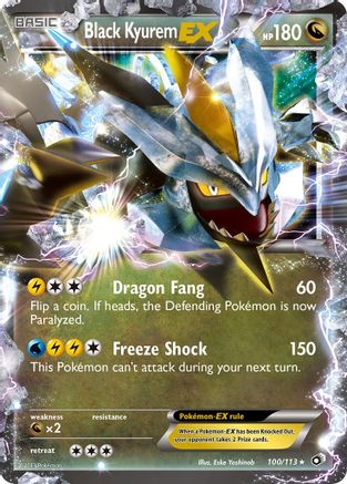 Black Kyurem EX 100/113 - Legendary Treasures Holofoil