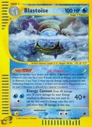 Blastoise (4) 4/165 - Expedition Reverse Holofoil