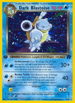 Dark Blastoise (3) - Team Rocket