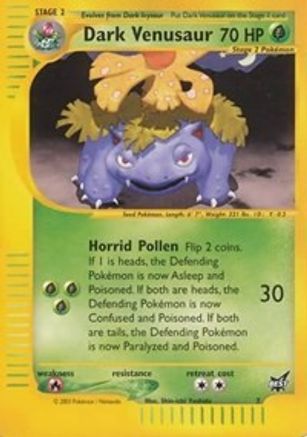 Dark Venusaur - 7 7/9 - Best of Promos