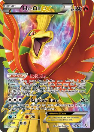 Ho-Oh Ex (119 Full Art) - Dragons Exalted