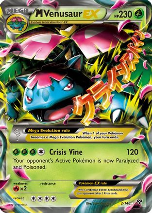 M Venusaur EX 2/146 - XY Base Set Holofoil