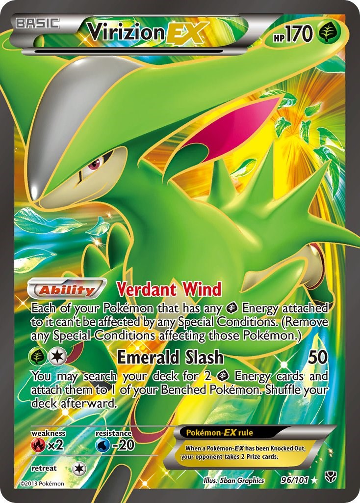 Virizion EX (Full Art) [PLB - 96/101]