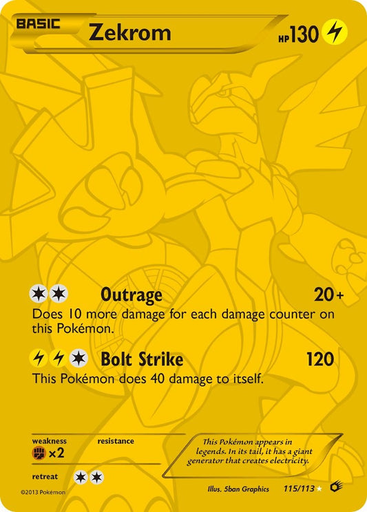 Zekrom (115 Full Art Secret Rare) [LTR - 115/113]