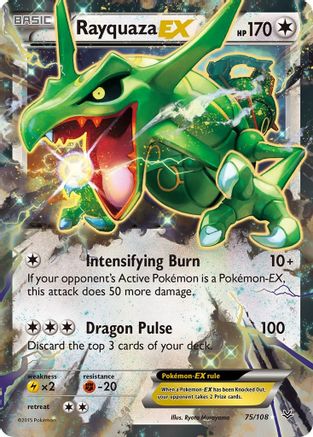 Rayquaza EX (75) 75/108 - XY  Roaring Skies Holofoil
