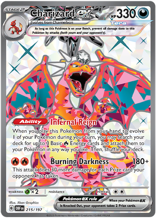 Charizard ex - 215/197 - Obsidian Flames