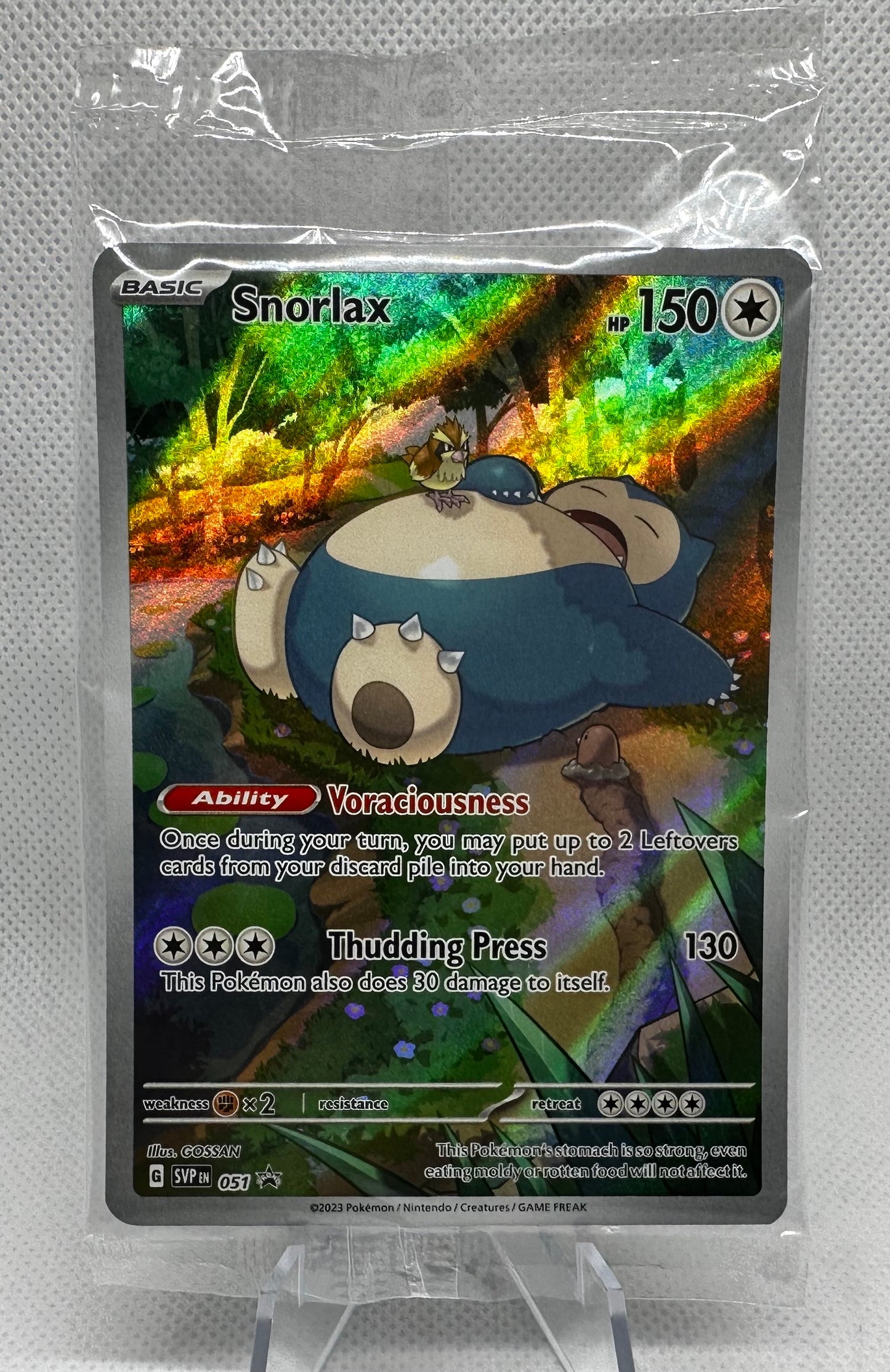 Snorlax 051 SV Scarlet & Violet Promo Card (Sealed) Card Father