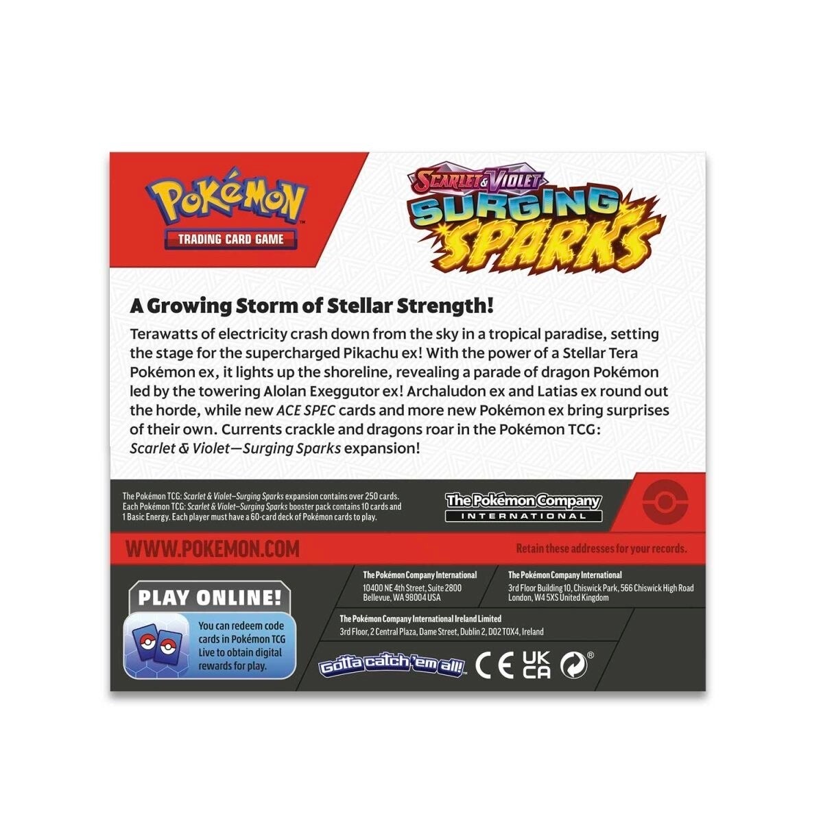 Pokémon Surging Sparks Booster Display Box (36 Packs) - PRE-ORDER